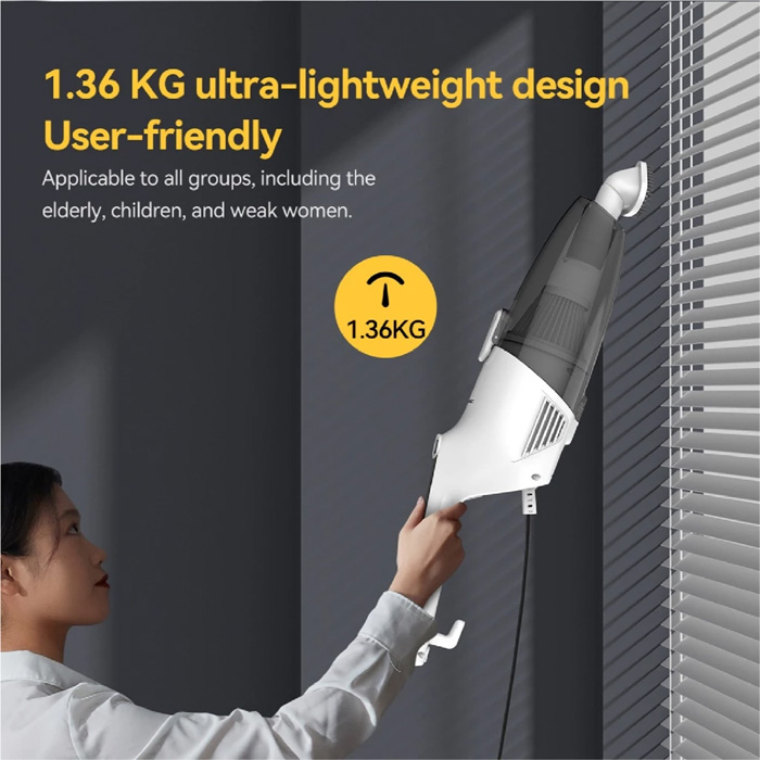 Deerma Vacuum Cleaner Portable Handheld 2 in 1 Silent - DX120 Grey | DX120C Grey